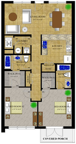 Gainesville Palms Canary Floorplans
